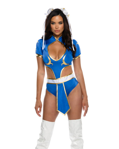 3pc Street Combat Cutie Roma Confidential Costume Women - Costumes