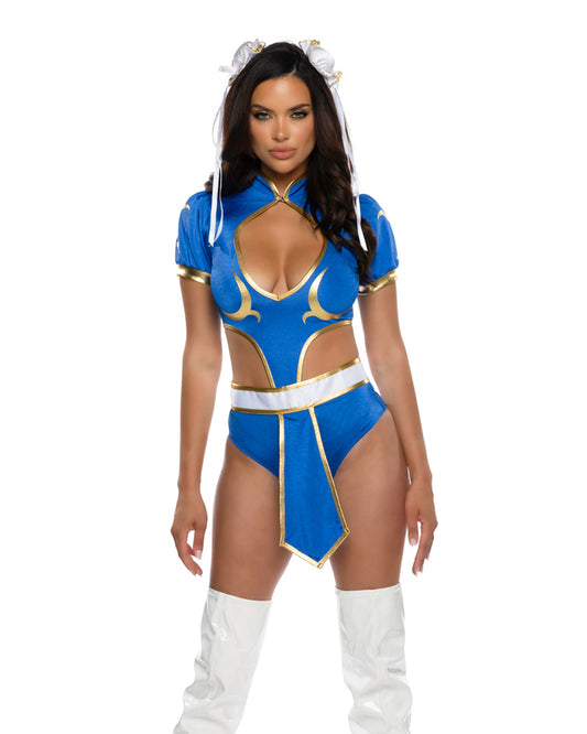 3pc Street Combat Cutie Roma Confidential Costume Women - Costumes