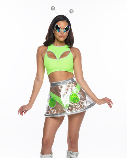 4pc Alluring Alien Roma Confidential Costume Women - Costumes