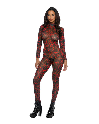 1pc Bloody Babe Catsuit Roma Confidential Costume Women - Costumes