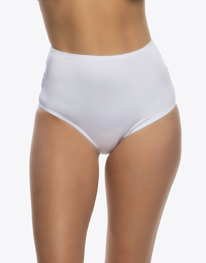 1pc High Waist Booty Shorts White Roma Confidential Costume Women - Lingerie - Panty