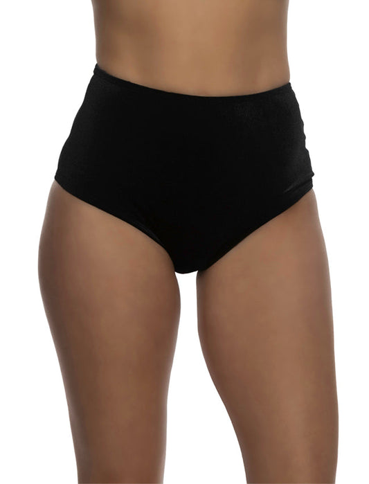 1pc High Waist Cheeky Velvet Shorts Black Roma Confidential Costume Women - Lingerie - Panty