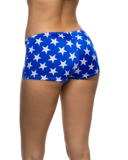 1pc Low Rise Star-Spangled Shorts Roma Confidential Costume Women - Bottoms - Short