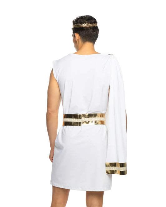 2pc Gilded Greek God Roma Confidential Costume Man
