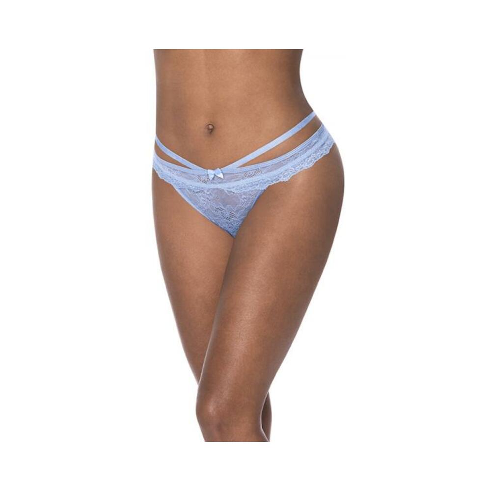 Magic Silk Ooh La Lace Peek-a-boo Cheeky Panty Periwinkle S/m Default Title Magic Silk Women - Lingerie - Panty