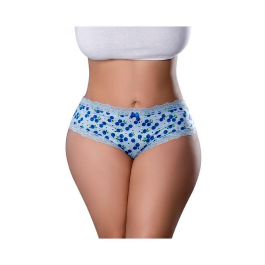 Magic Silk Sweet Treats Boy Short With Lube Blueberry Queen Size Default Title Magic Silk Women - Lingerie - Sets