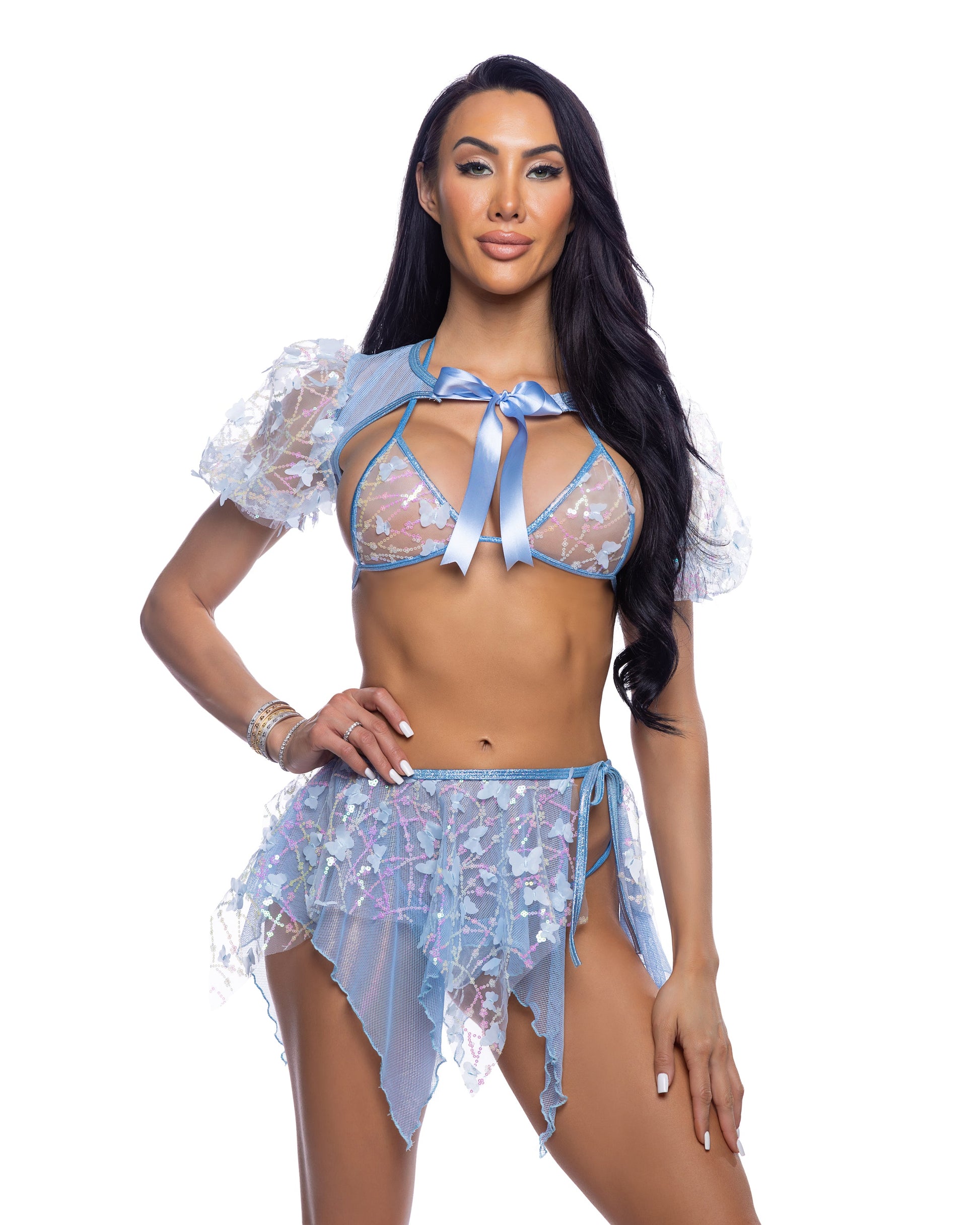 Butterfly & Sequin Triangle Top Roma Confidential Costume Women - Swim - Cover-Ups
