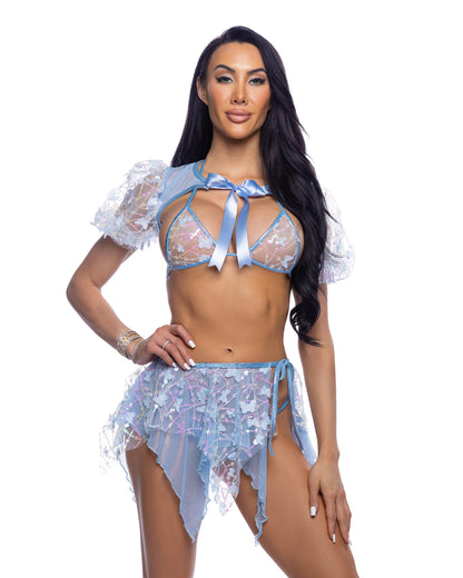 Butterfly & Sequin Triangle Top Roma Confidential Costume Women - Swim - Cover-Ups