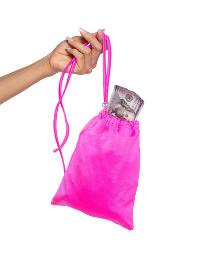 Spandex Iridescent Money Bag Roma Confidential Costume Women - Costumes