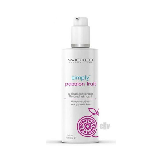 Simply Passion Fruit Lube 4oz Default Title Wicked Aqua Sexual Wellness - Lubricants