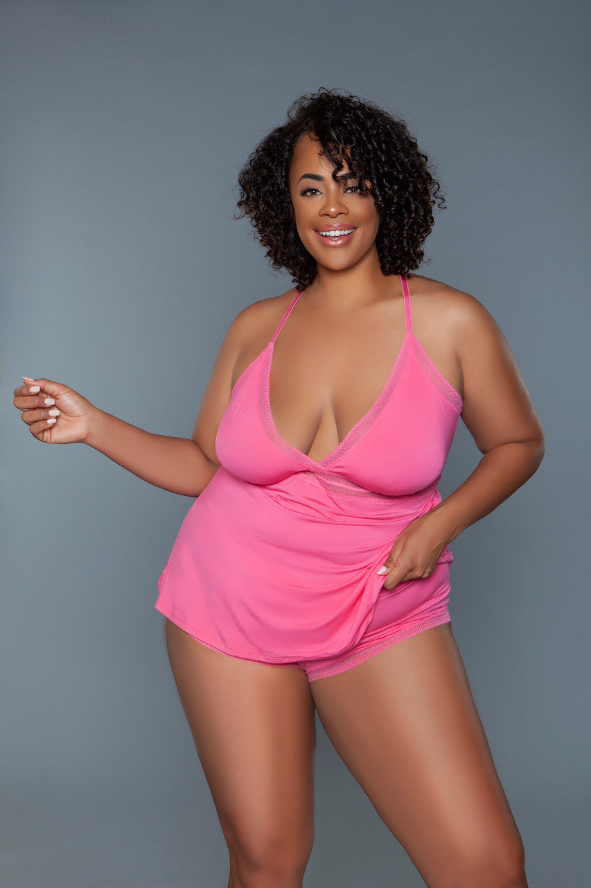 The Piper Lace cami and shorts set is a delicate ensemble that perfectly marries comfort with a touch of elegance. This set features a soft, knit camisole top and shorts adorned with intricate lace detailing adding a feminine and romantic touch. Triangle unlined cups Adjustable crisscross straps Lace outline empire waist Alluring lace hem on both top and bottom Elastic waist shorts