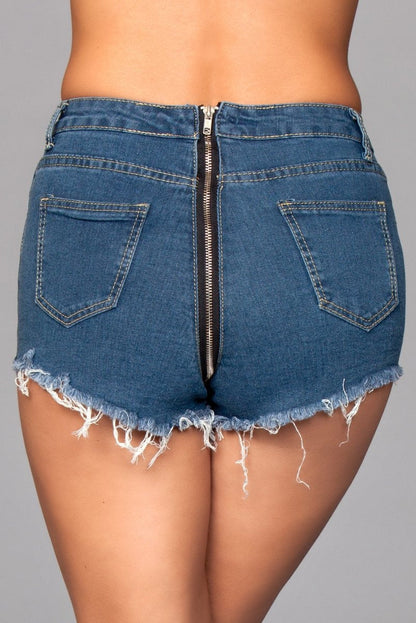 J12 Zip Me Up Denim Shorts Be Wicked Women - Bottoms - Short