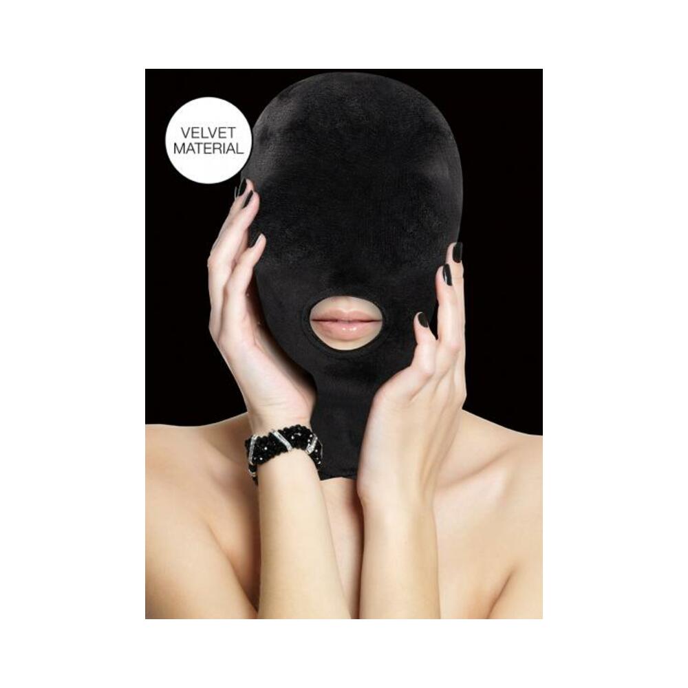 Ouch Velvet & Velcro Mask With Mouth Opening Default Title Shots America Toys - Fetish