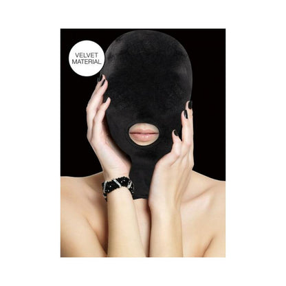 Ouch Velvet & Velcro Mask With Mouth Opening Default Title Shots America Toys - Fetish