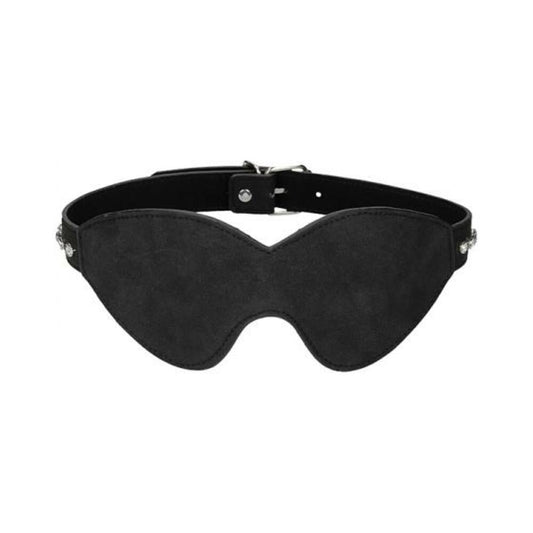 Ouch Diamond Studded Eye Mask - Black Default Title Shots America Toys - Fetish
