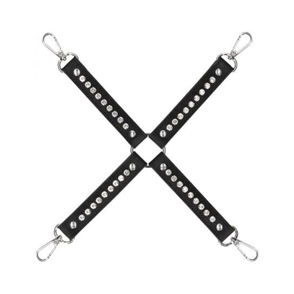 Ouch Diamond Studded Hogtie - Black Default Title Shots America Toys - Fetish