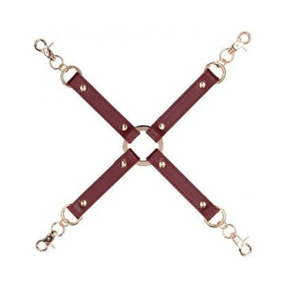 Ouch Halo Hogtie Connector Burgundy Default Title Shots America Toys - Fetish