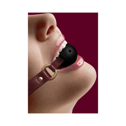 Ouch Halo Breathable Ball Gag Burgundy Default Title Shots America Toys - Fetish