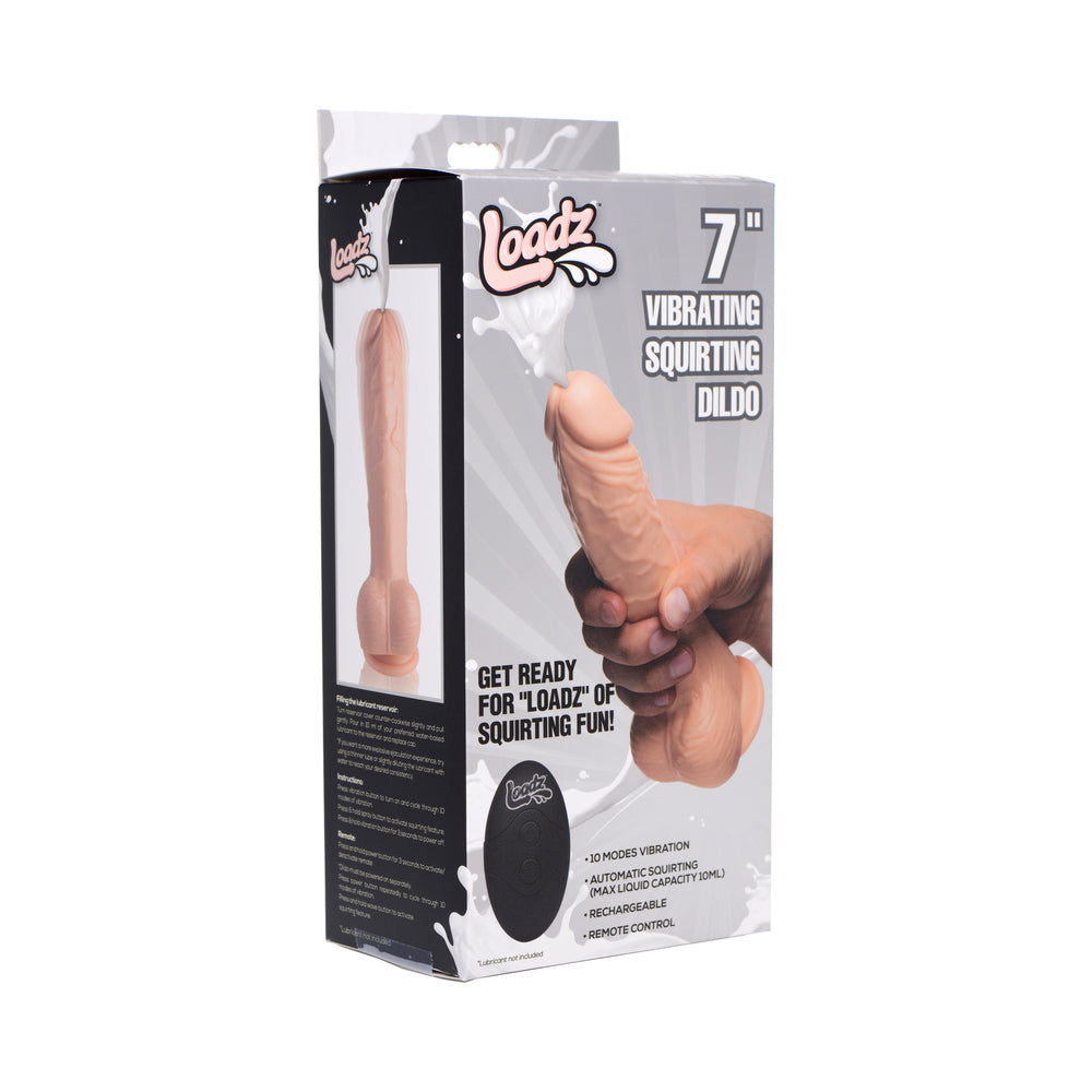 Loadz 7 in. Squirting Dildo Light