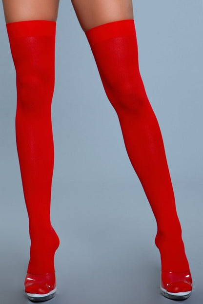 1932 Opaque Nylon Thigh Highs Be Wicked Women - Lingerie - Hosiery