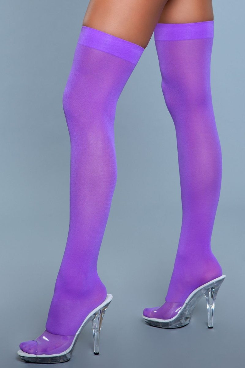 1932 Opaque Nylon Thigh Highs Be Wicked Women - Lingerie - Hosiery