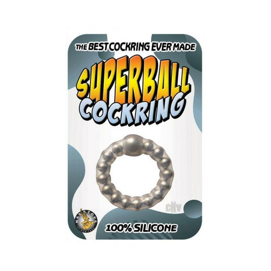 Superball Cockring Clear Default Title Nasstoys Toys - Cockrings