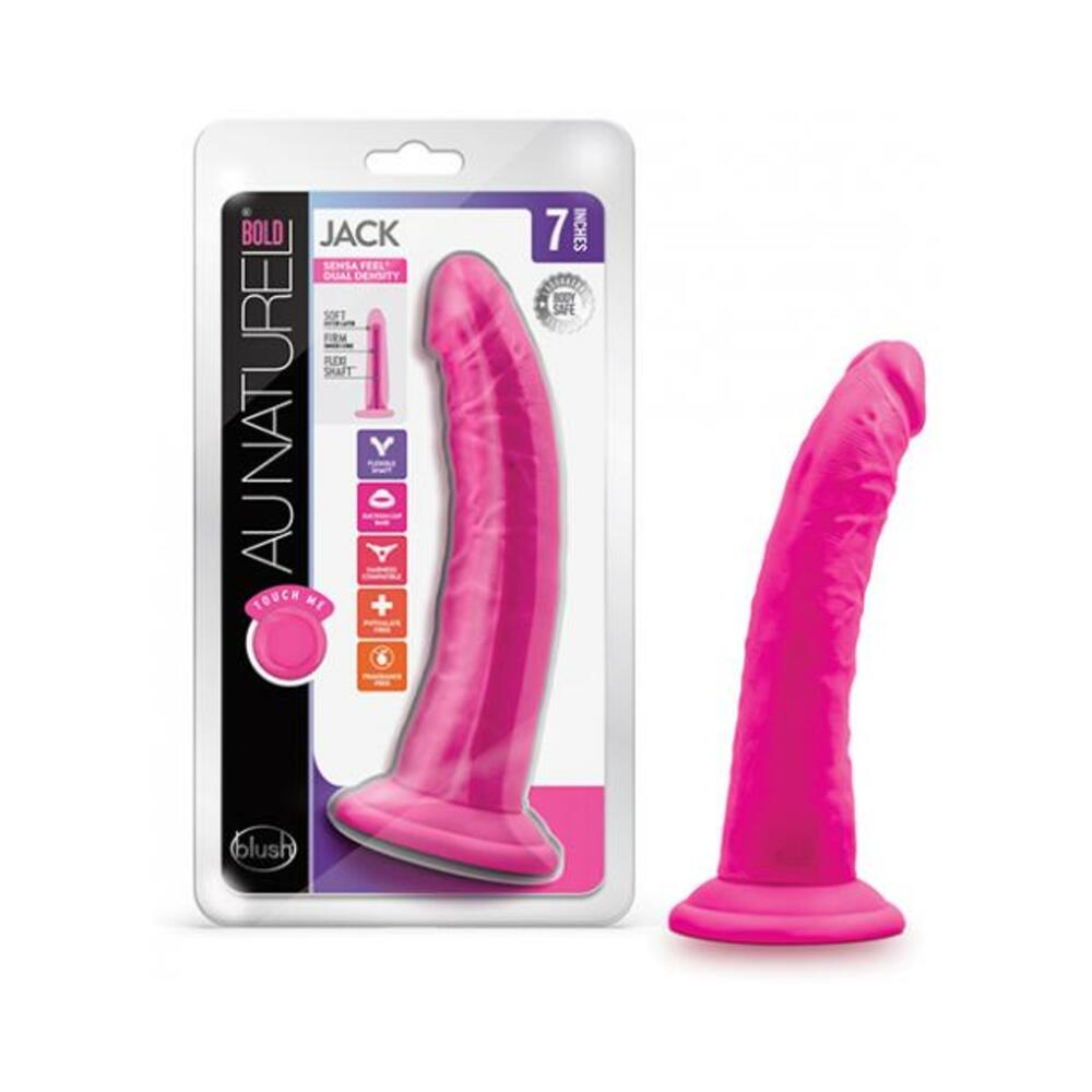 Au Naturel Bold Jack Dildo 7 In. Pink Default Title VEE INTERNATIONAL Toys - Dildos