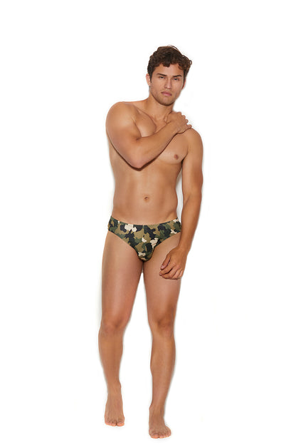 Men's Thong Back Brief Camouflage Elegant Moments Men