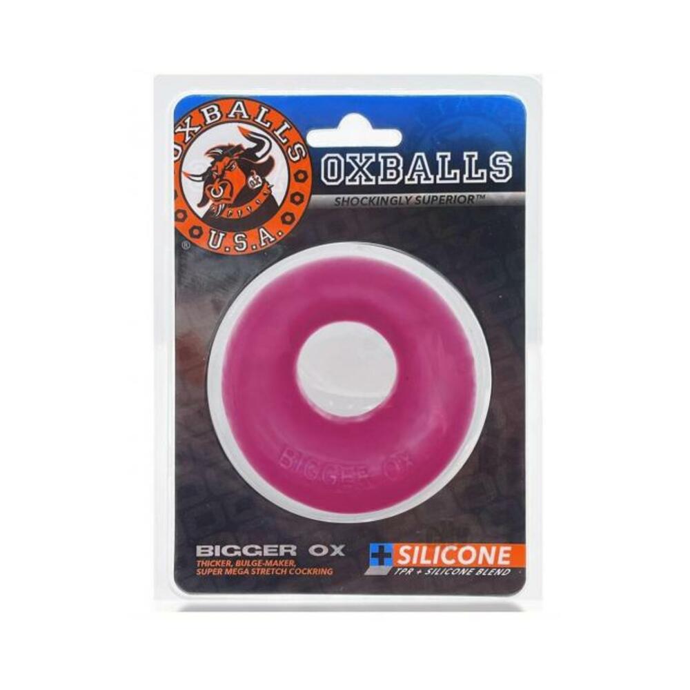 Oxballs Bigger Ox Thick Cockring Silicone Tpr Hot Pink Ice Default Title Oxballs Toys - Cockrings