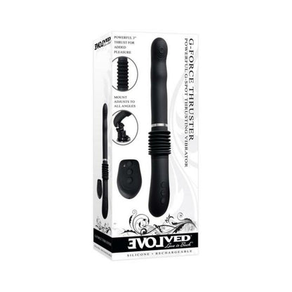 Evolved G-force Thruster Rechargeable Silicone - Black Default Title Evolved Novelties Toys - Vibrators