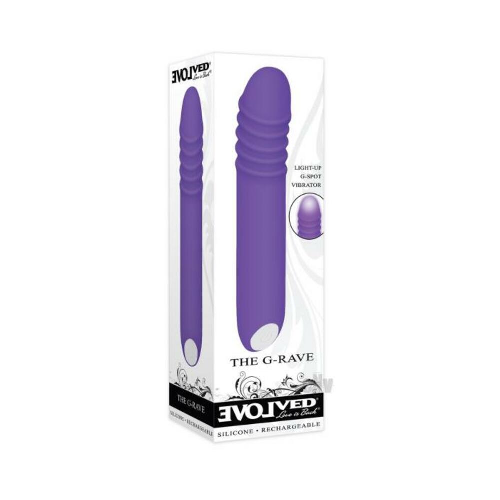 Evolved The G-rave Light-up Vibrator Purple Default Title Evolved Novelties Toys - Vibrators