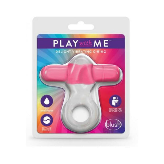 Play With Me - Delight Vibrating C-ring - Pink Default Title Blush Toys - Cockrings