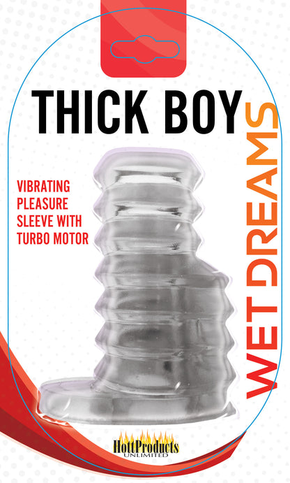 Thick Boy Turbo Sleeve - Clear Default Title Hott Products Toys - Cockrings