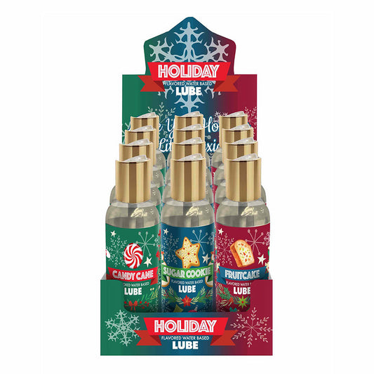 Holiday Lube 3 Flavor 18-Piece Display Default Title Little Genie Sexual Wellness - Lubricants