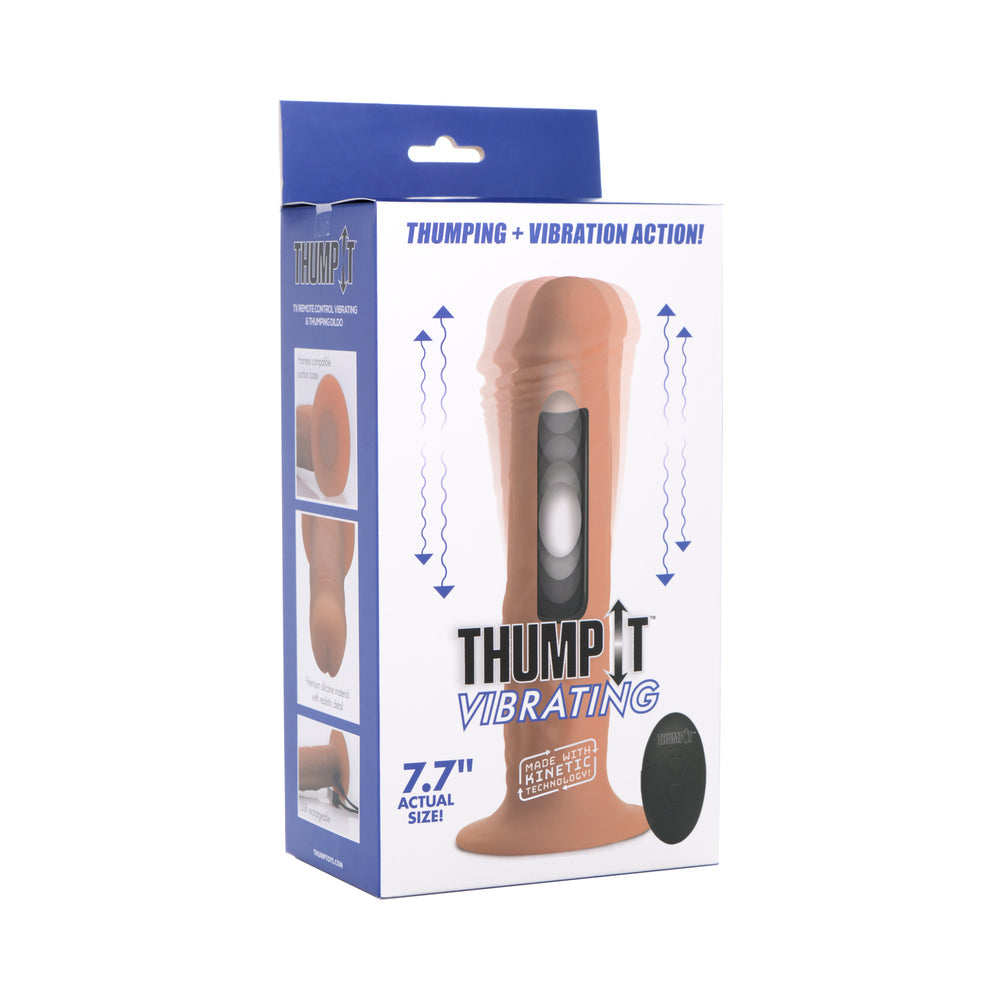 Thump It 7X Remote Vibrating & Thumping Dildo M