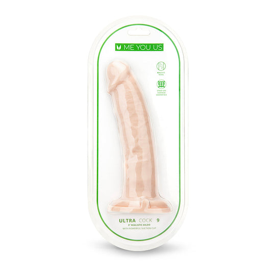 Me You Us Ultra Cock 9 in. Realistic Dildo Vanilla