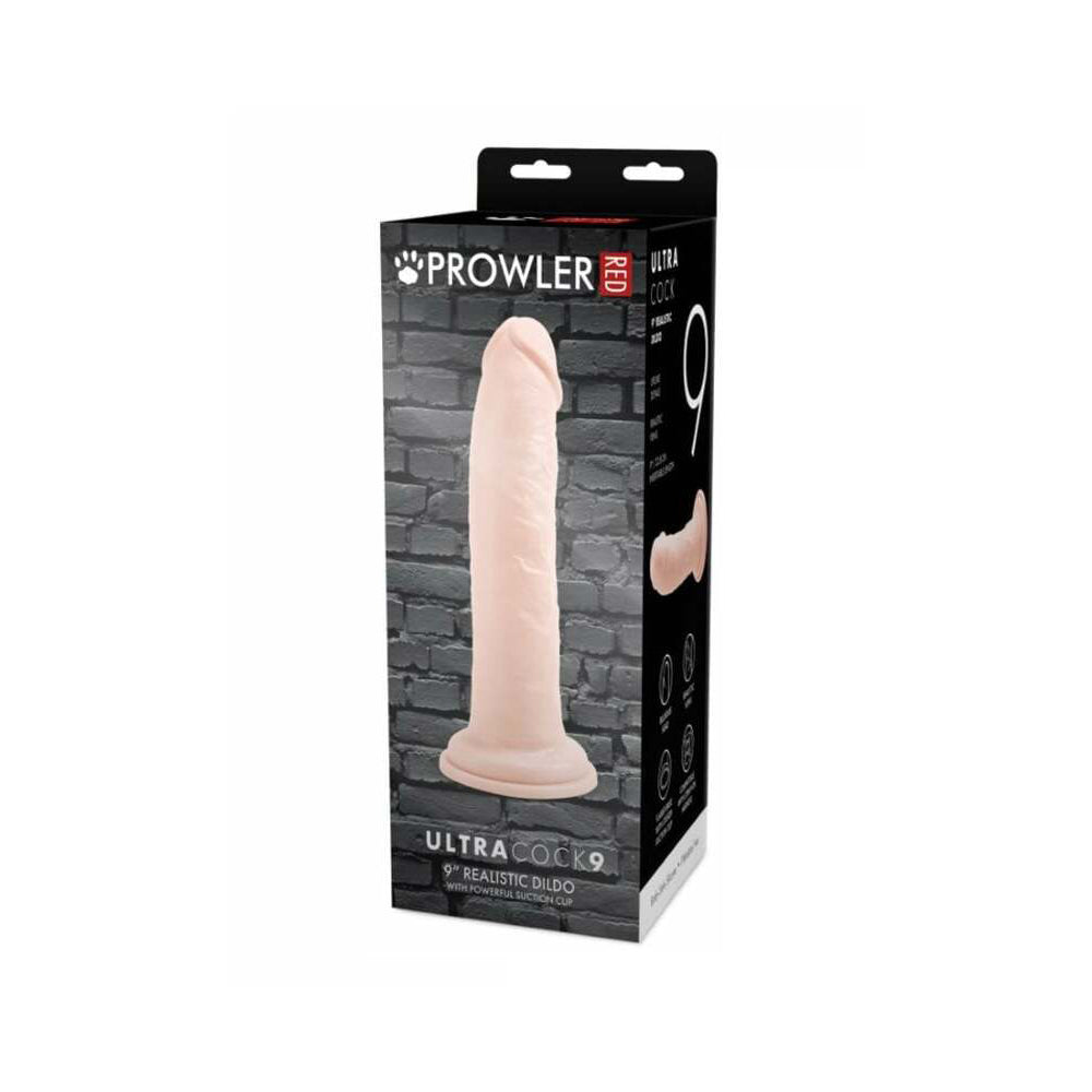 Prowler RED Ultra Cock 9 in. Realistic Dildo Vanilla