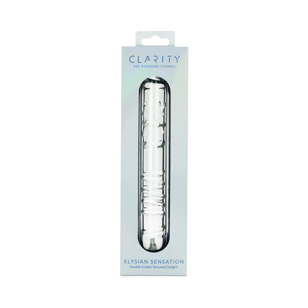 Clarity Elysian Sensation Glass Dildo