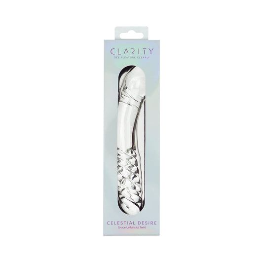 Clarity Celestial Desire Glass Dildo