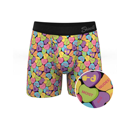 Shinesty The Candy Crush Candy Hearts Ball Hammock Pouch Underwear with Fly S Default Title Shinesty Man