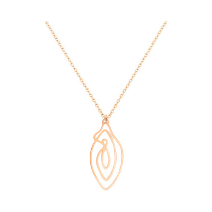 Biird Vulvii Vulva Necklace Rose Gold Default Title Biird Jewelry - Necklace
