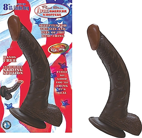 Afro American Whoppers - Brown 8" Default Title Nasstoys Toys - Dildos