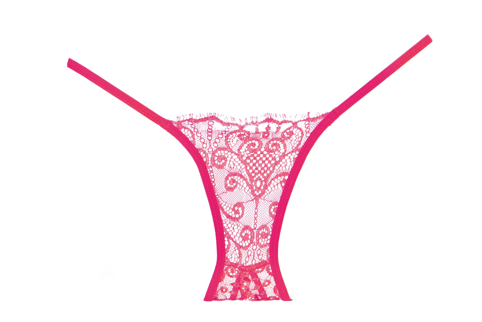 Adore Lace Enchanted Belle Panty Hot Pink O/s Allure Lingerie Women - Lingerie - Panty
