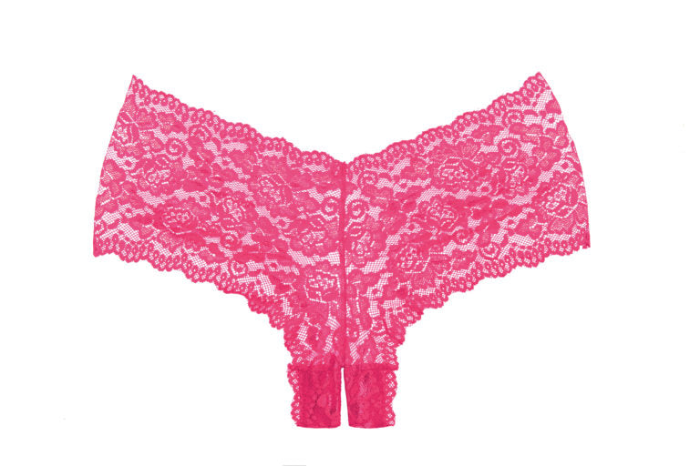 Adore Candy Apple Panty Hot Pink O/s Allure Lingerie Women - Lingerie - Panty
