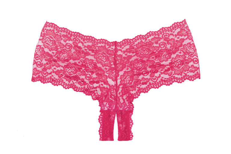 Adore Candy Apple Panty Hot Pink O/s Allure Lingerie Women - Lingerie - Panty