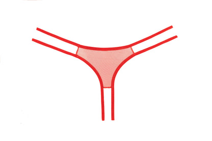 Adore Sweet Honey Panty Red O/s Allure Lingerie Women - Lingerie - Panty