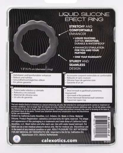 Alpha Liquid Silicone Erect Ring - Gray Default Title CalExotics - California Exotic Novelties Toys - Cockrings
