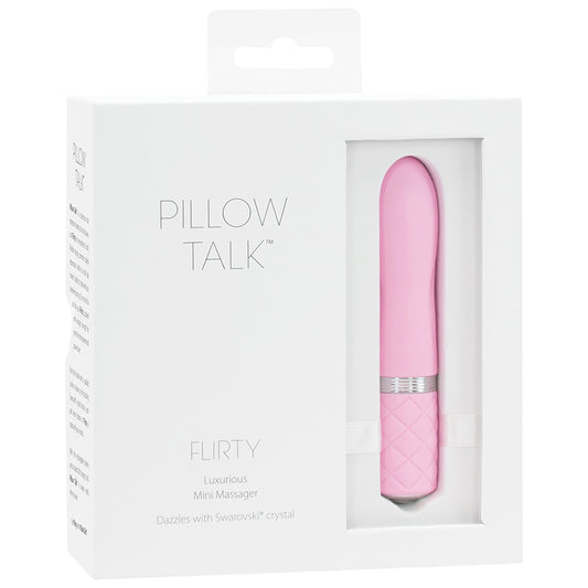 Pillow Talk Flirty Mini Massager-Pink 4.25"