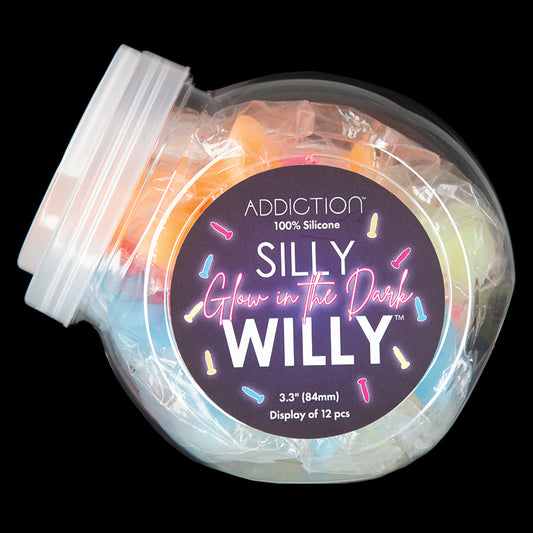 BMS Addiction Silly Willy Glow in the Dark 3.3" Display of 12