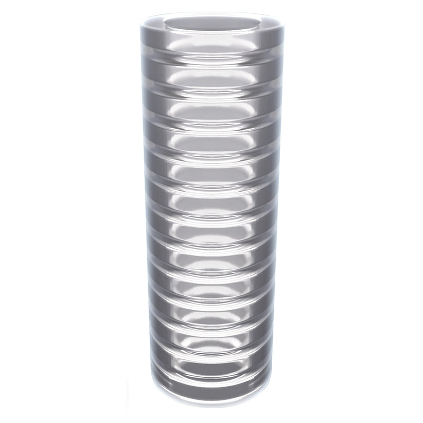 Rize Ribz Glow In The Dark Self Lubricating Stroker-Clear